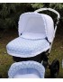 Capota extensible silla de paseo y capazo bebe colección 741 Bordados Dominguez, Alpinet 