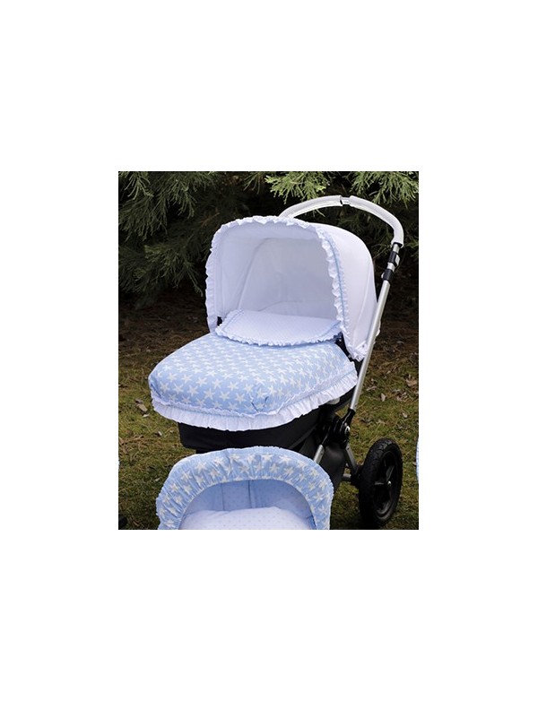 Capota extensible silla de paseo y capazo bebe colección 741 Bordados Dominguez, Alpinet 
