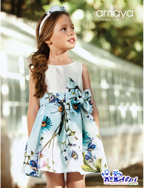 Vestido de niña de arras ceremonia fiesta, Artesanía AMAYA 2019 NUEVA COLECCIÓN, modelo 311425