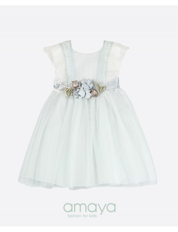 Vestido para bebe de AMAYA modelo 593021 arras, ceremonia, fiesta y bautizo Alpinet en Alpi Moda infantil Valladolid