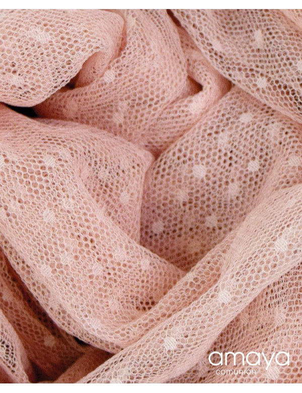 Lazada o lazo cintura de gasa para Vestido comunión niña, AMAYA, modelo 587000LZ2, ALPI Moda Infantil (Valladolid)