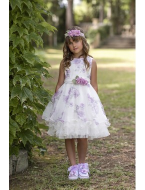MIMILU KIDS, modelo 915 Magnífica LuLu Vestido de arras ceremonia fiesta de niña, en Alpinet Valladolid