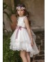 MIMILU KIDS, modelo 947 Magnífica LuLu Vestido de arras ceremonia fiesta de niña,Talla 7 a 18 en Alpinet Valladolid