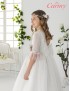 Vestido comunión niña, CARMY , modelo 2107, COLECCIÓN MODAS ALPI (VALLADOLID)