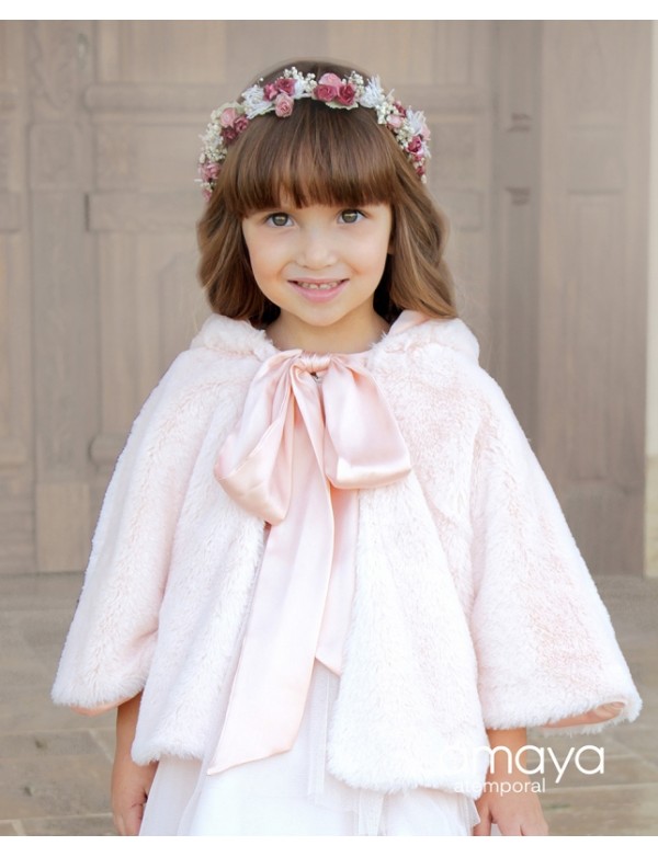 Capa para vestido comunión niña, AMAYA, modelo 523081 , ALPI Moda Infantil (Valladolid)